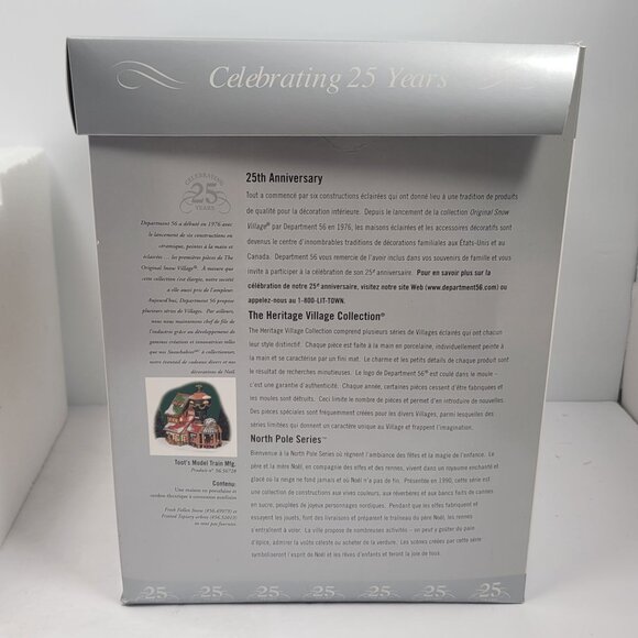 Department 56 North Pole Series Toot's Model Train Mfg. 25th Anniversary - Picture 14 of 14